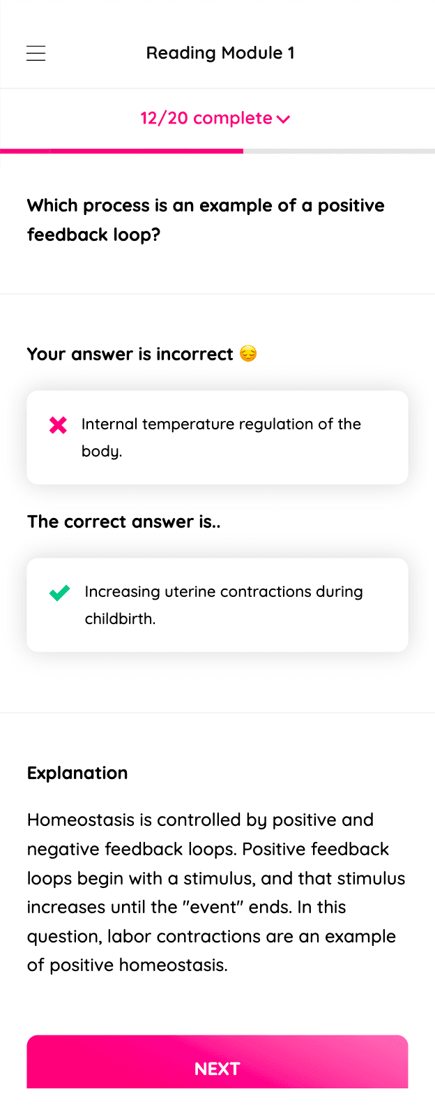 Practice Questions Screenshot